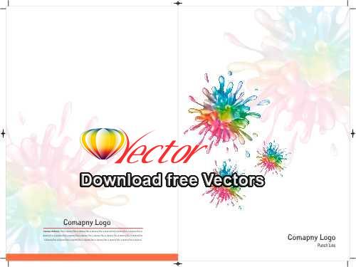 Beautiful Splash Brochure Cover Layout Created in CorelDraw CDR File