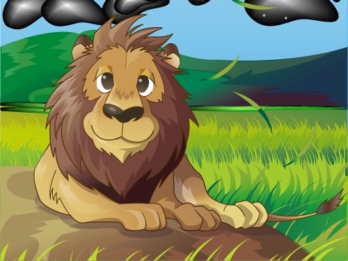 King of Jungle – Lion Vector CDR File Created in CorelDraw