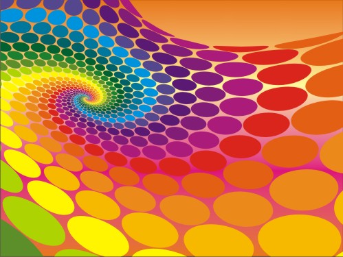 Colorful Dots and Circle Beautiful Whirl Pattern CDR file Created in CorelDraw