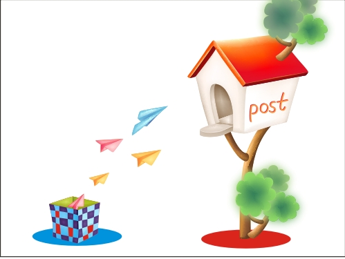 CorelDraw Vectors CDR File – Come out of box fly high vector illustration: Download CorelDraw Vector creative composition