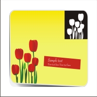 CorelDraw Vectors CDR File – Tulip Design Vector Visiting Card: Download Vector CorelDraw tulip vector visiting card