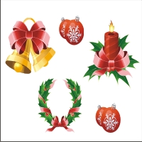 CorelDraw Vectors CDR File – Christmas vector decorative items free download – Download CorelDraw vector christmas icons