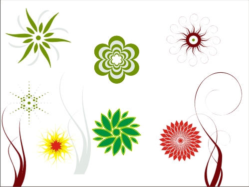 Beautiful Vector Swirl Flower Pattern – Download CorelDraw Swirl pattern
