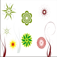 Beautiful Vector Swirl Flower Pattern – Download CorelDraw Swirl pattern