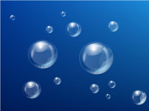 CorelDraw Vectors CDR File – Blue Background Water Bubbles Vector Desgin