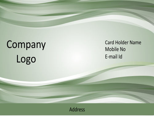 CorelDraw Vectors CDR File – Green Texture Visiting Card