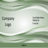 CorelDraw Vectors CDR File – Green Texture Visiting Card