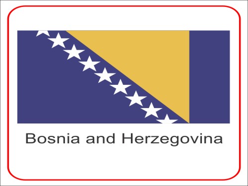 CorelDraw Vectors CDR File – Vector Flag of Bosnia and Herzegovina Download