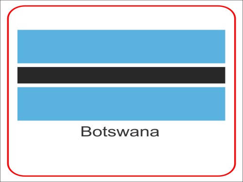 CorelDraw Vectors CDR File – Vector Flag of Botswana Download