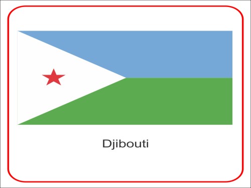 CorelDraw Vectors CDR File – Vector Flag of Djibouti Free Download