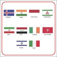 CorelDraw Vectors CDR File – I Letter Flags of the World Free Download