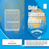 Creating a Vector Brochure Cover : Global Earth CorelDraw CDR file