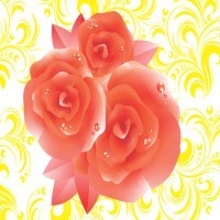 CorelDraw Vectors CDR File – Red Rose Vector Flower created in CorelDraw