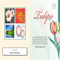CorelDraw Vectors CDR File – Tulip Brochure Cover Design Template Download Free