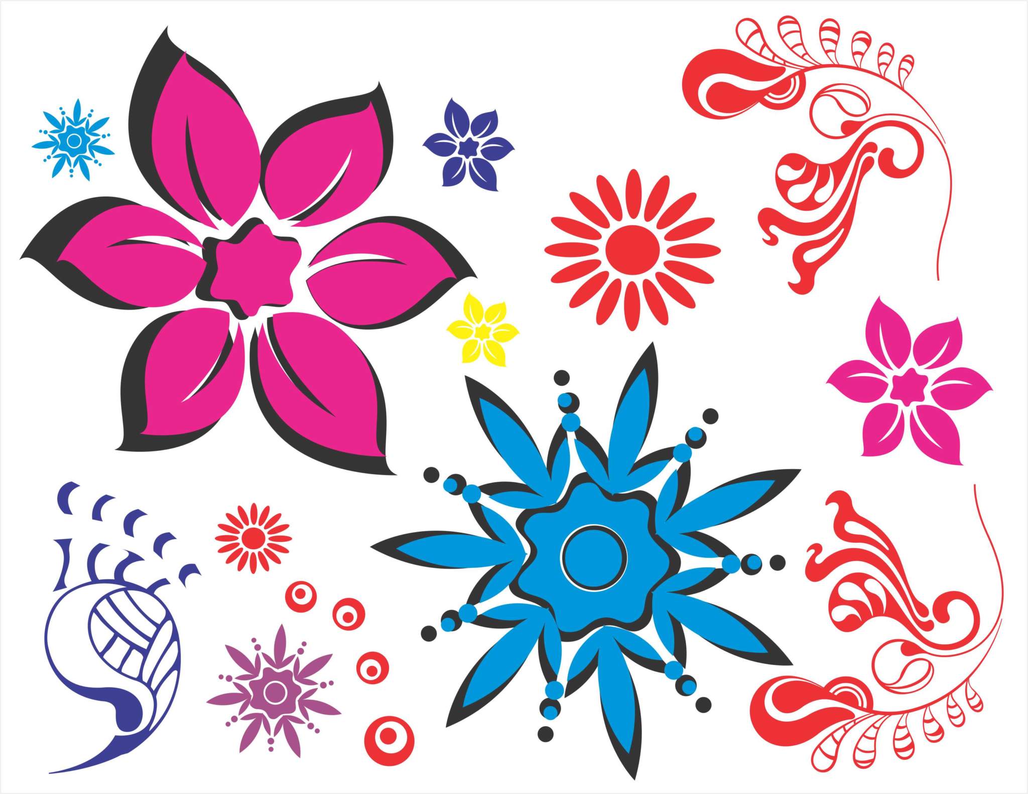 Floral Pattern Vector Flowers CDR File for CorelDraw X5