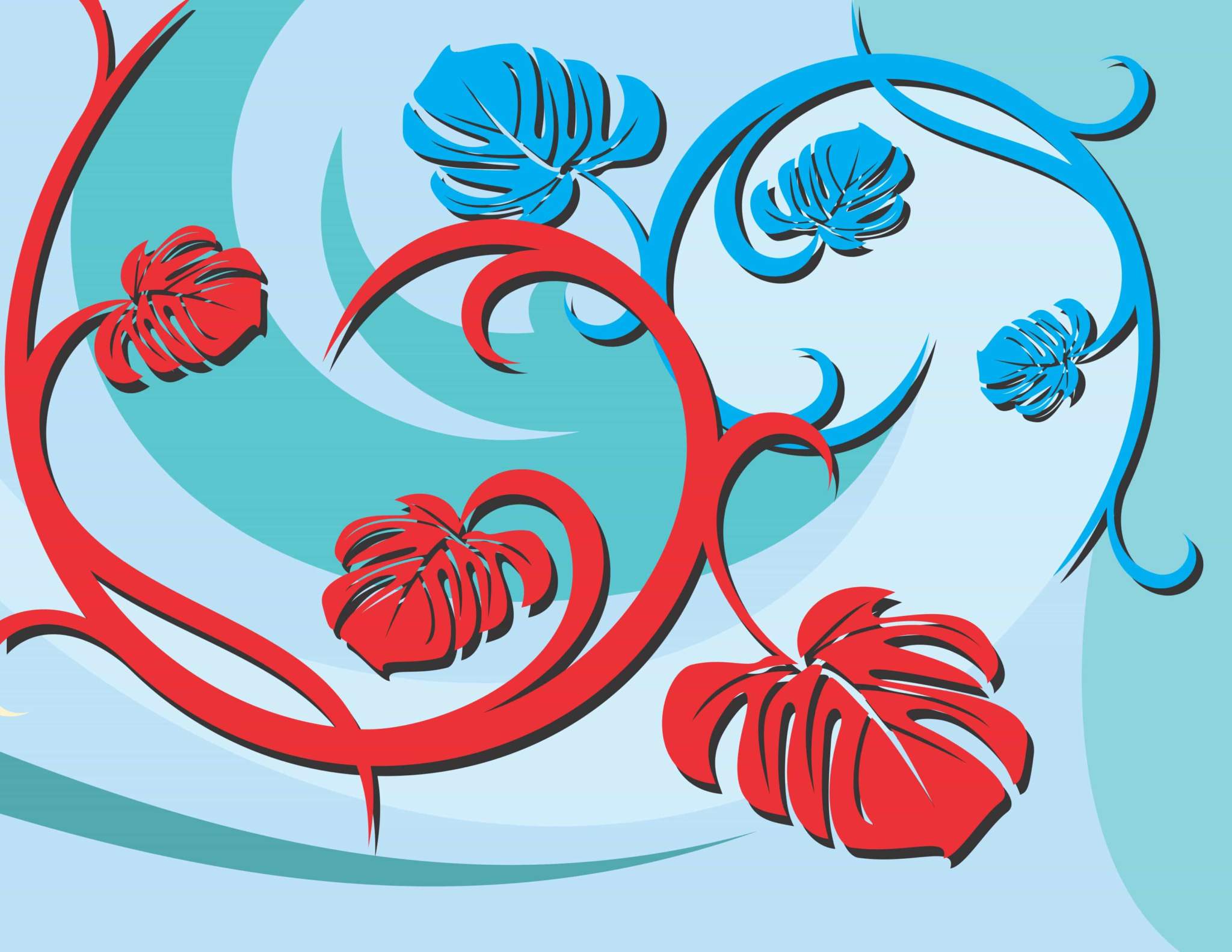 CorelDraw Floral Design Vector Background